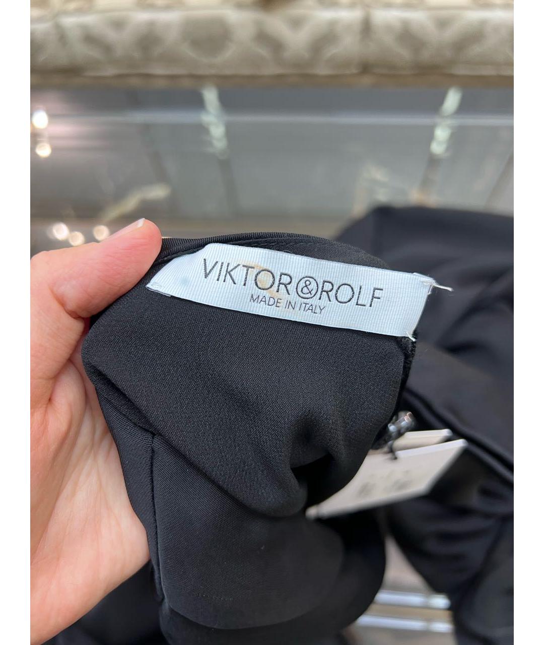 VICTOR AND ROLF Черное коктейльное платье, фото 2