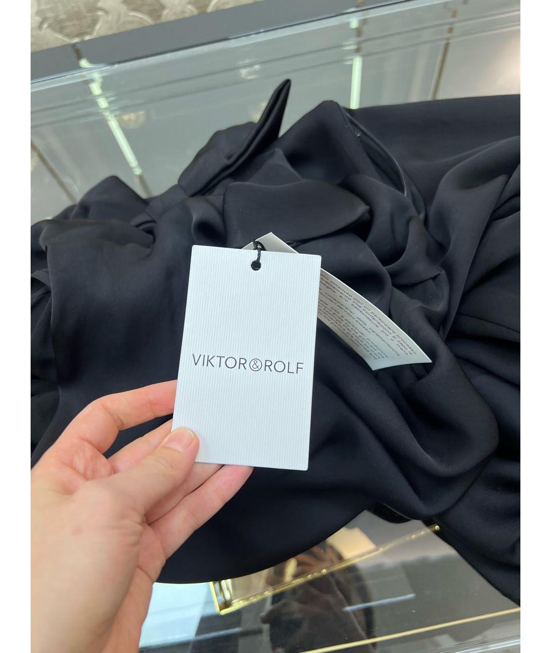 VICTOR AND ROLF Черное коктейльное платье, фото 3