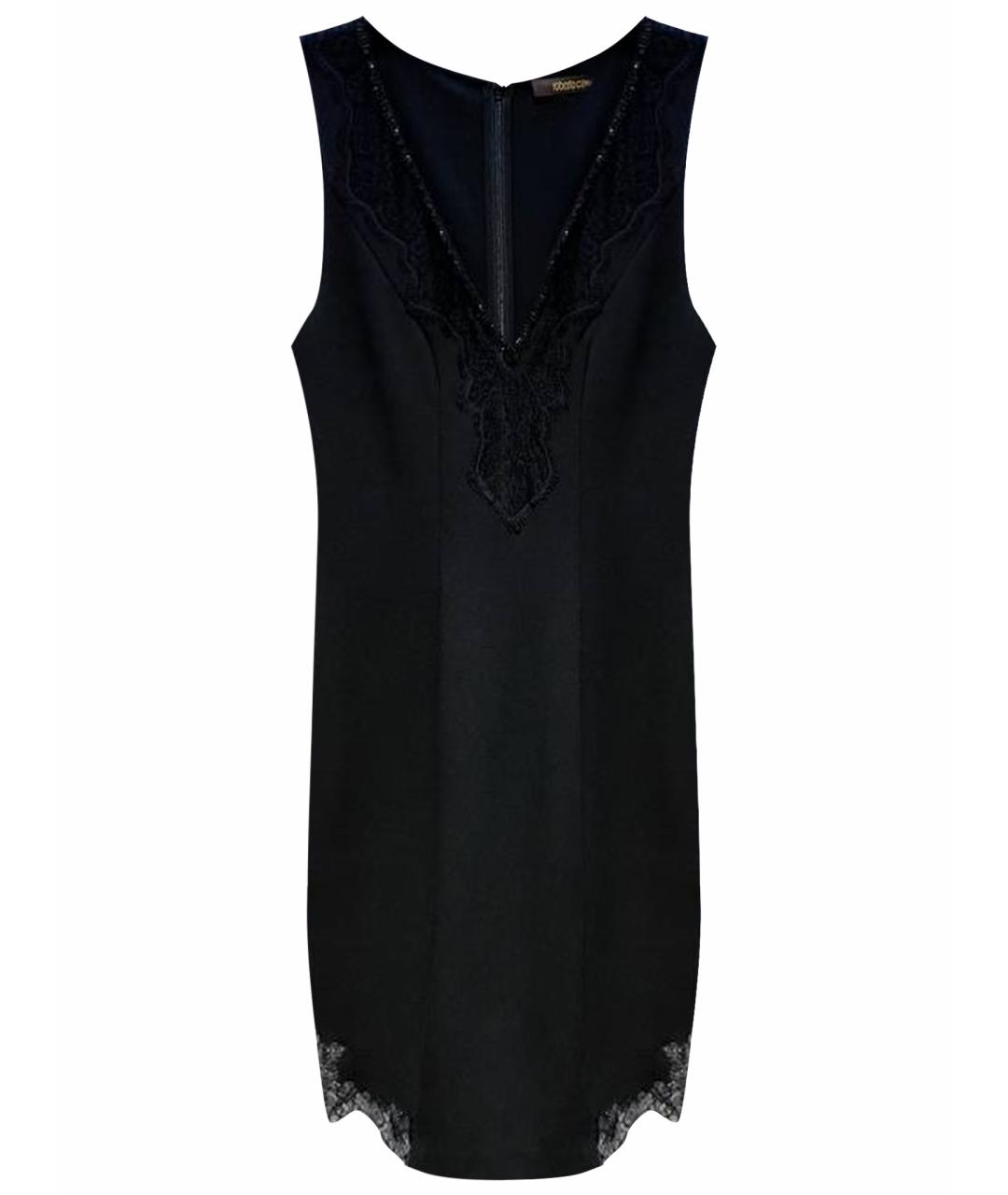 ROBERTO CAVALLI Черное вискозное вечернее платье, фото 1
