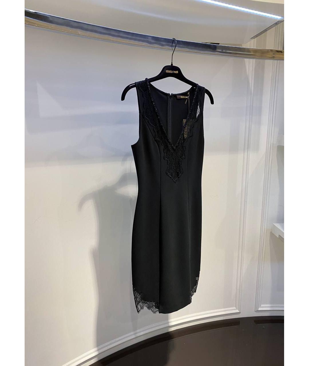 ROBERTO CAVALLI Черное вискозное вечернее платье, фото 2