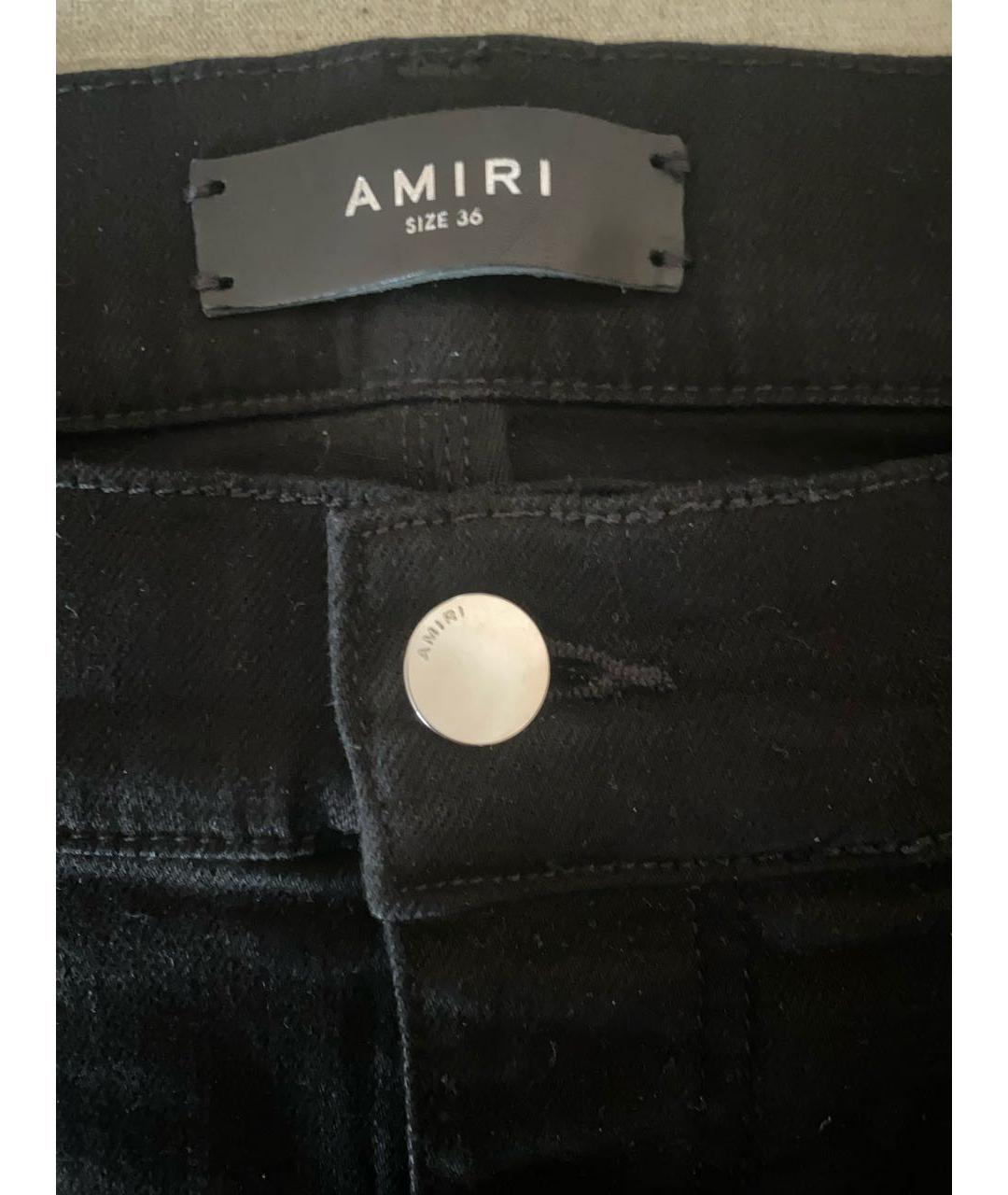 AMIRI Черные хлопковые джинсы скинни, фото 8