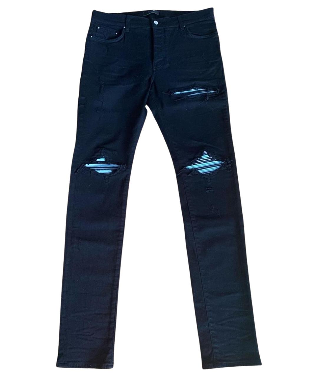 AMIRI Черные хлопковые джинсы скинни, фото 1