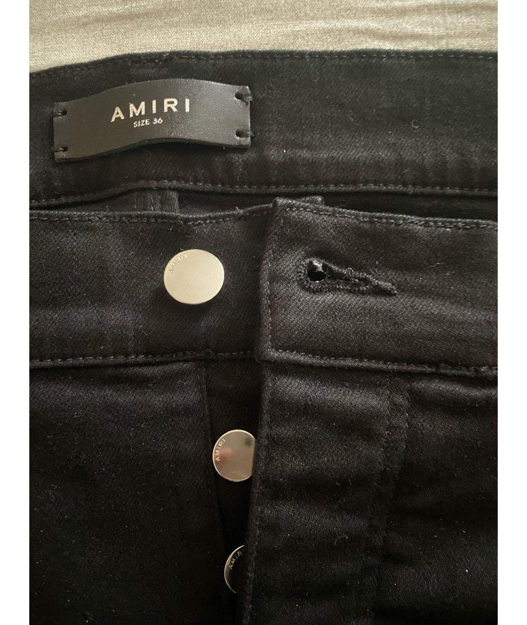 AMIRI Черные хлопковые джинсы скинни, фото 2