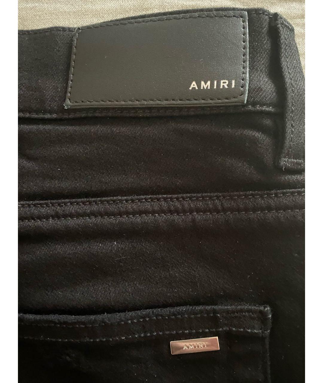 AMIRI Черные хлопковые джинсы скинни, фото 4