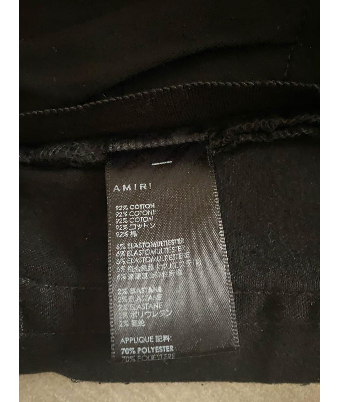AMIRI Черные хлопковые джинсы скинни, фото 6