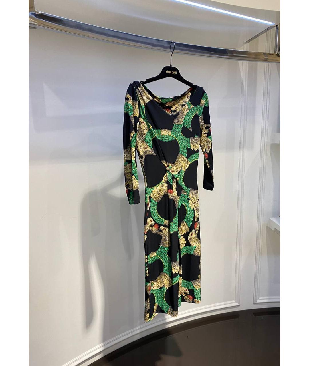 ROBERTO CAVALLI Мульти полиамидовое вечернее платье, фото 2