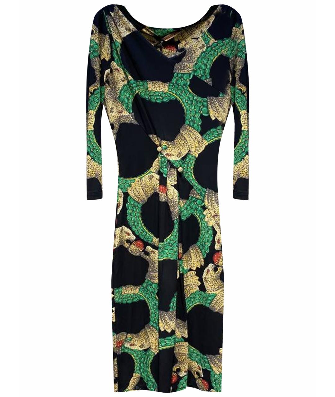 ROBERTO CAVALLI Мульти полиамидовое вечернее платье, фото 1