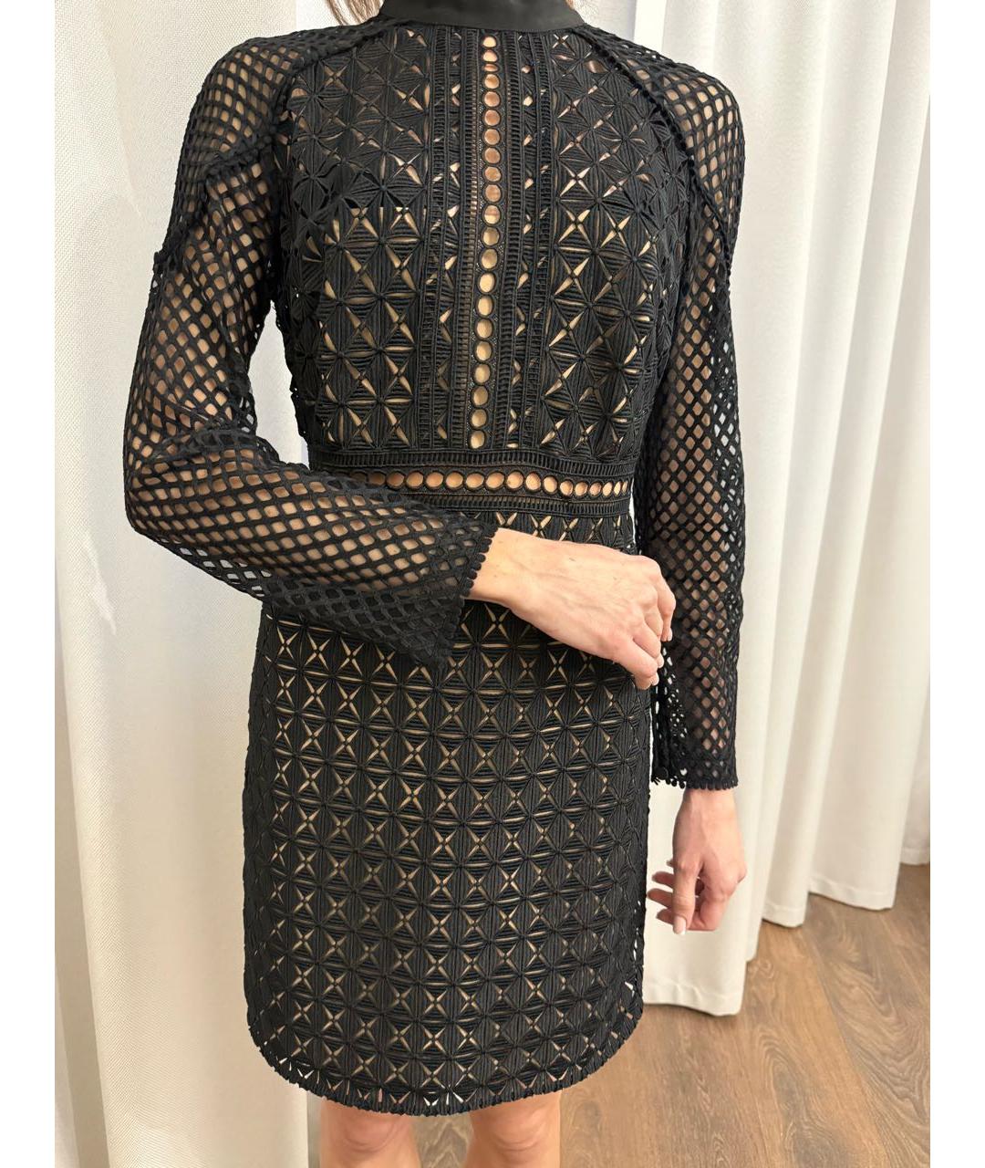 SELF-PORTRAIT Черное полиэстеровое коктейльное платье, фото 2