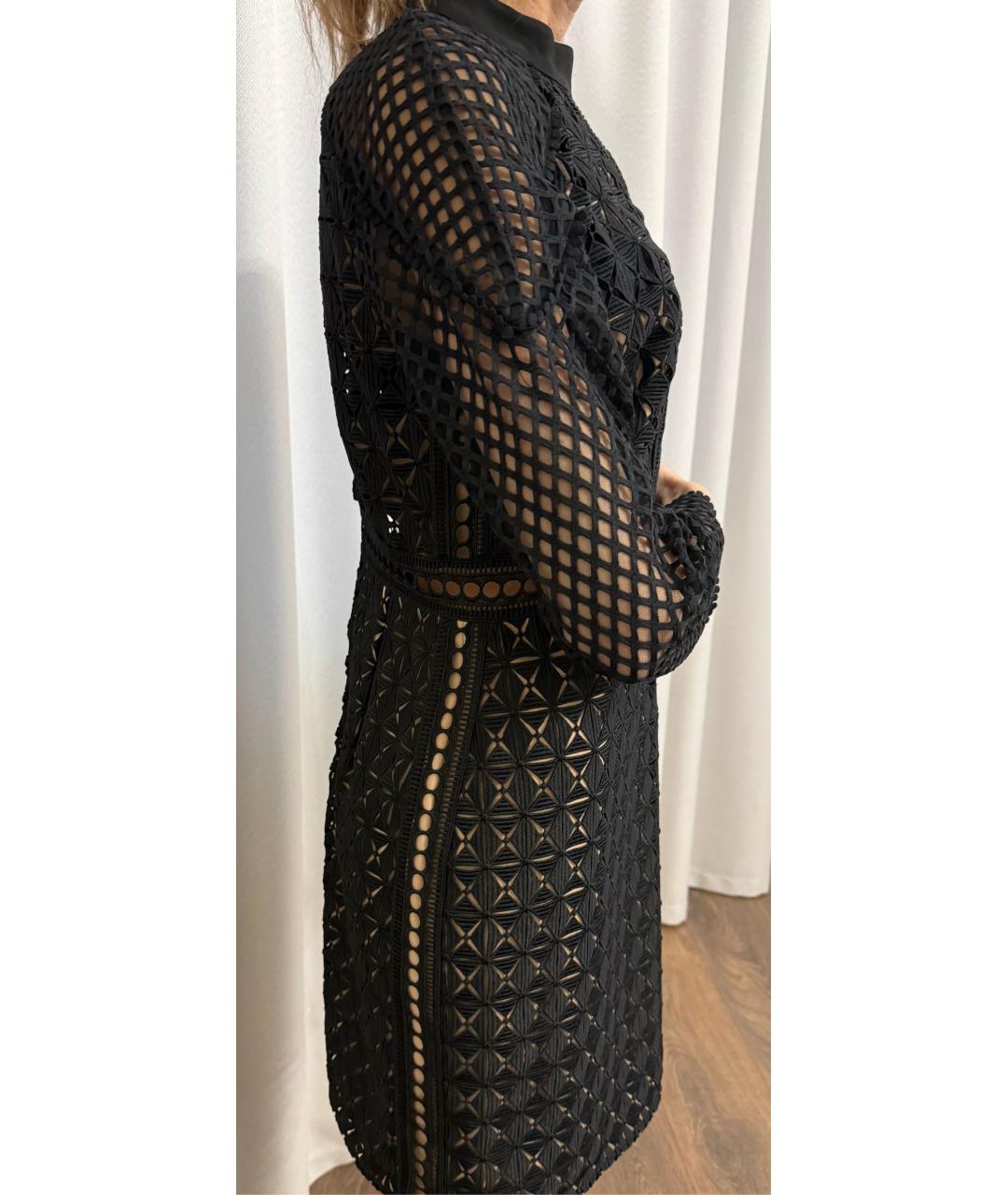 SELF-PORTRAIT Черное полиэстеровое коктейльное платье, фото 3