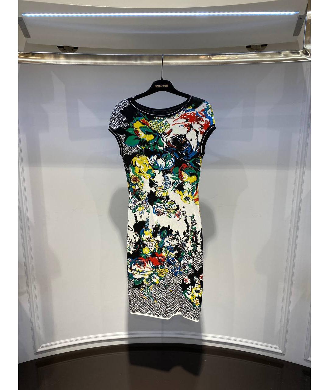 ROBERTO CAVALLI Мульти вискозное платье, фото 4