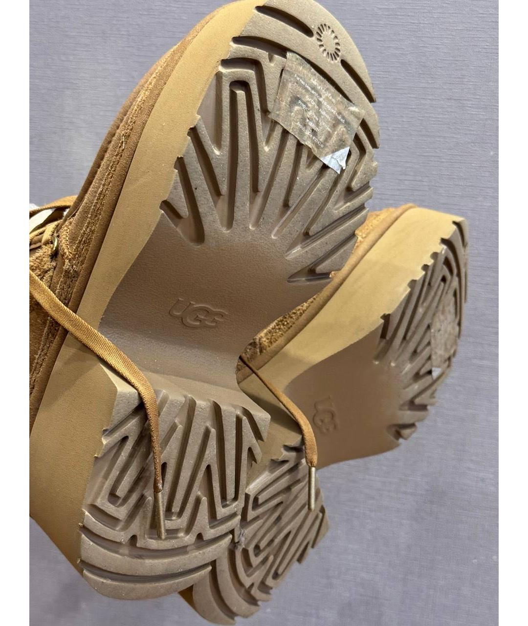 UGG AUSTRALIA Коричневые замшевые ботинки, фото 6