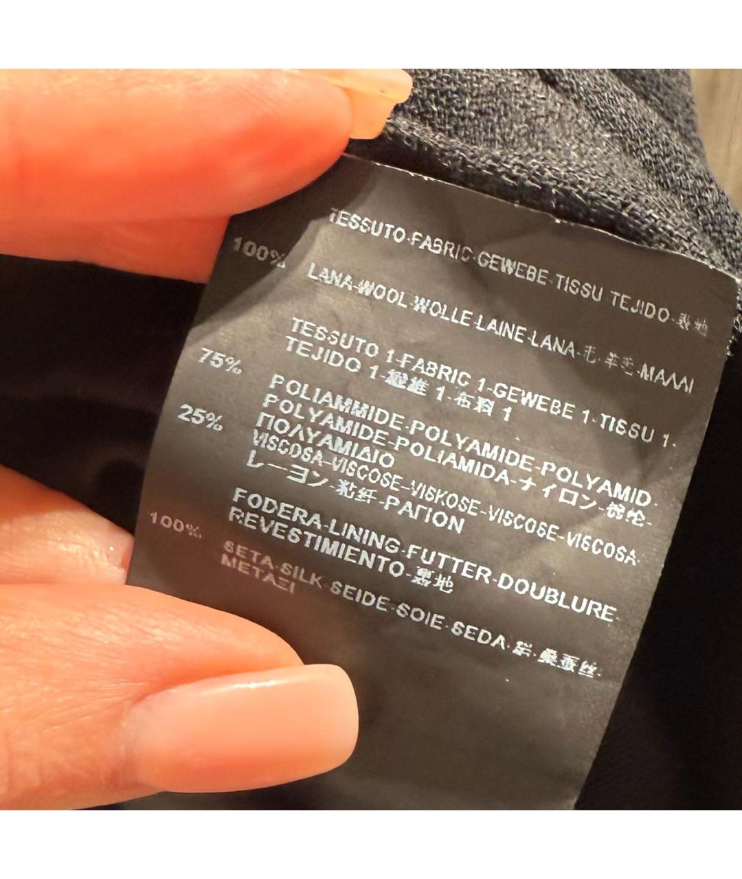 SAINT LAURENT Черное шерстяное вечернее платье, фото 8