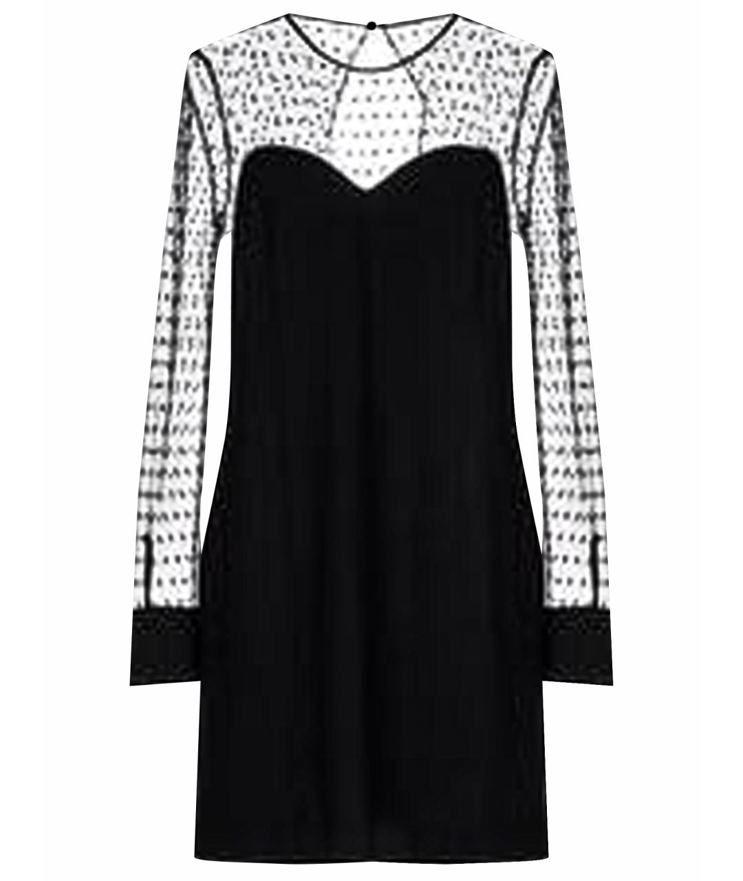 SAINT LAURENT Черное шерстяное вечернее платье, фото 1