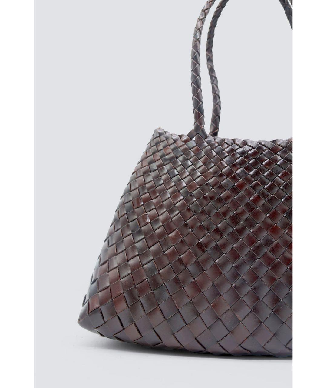 Dragon Diffusion Коричневая кожаная сумка через плечо, фото 3