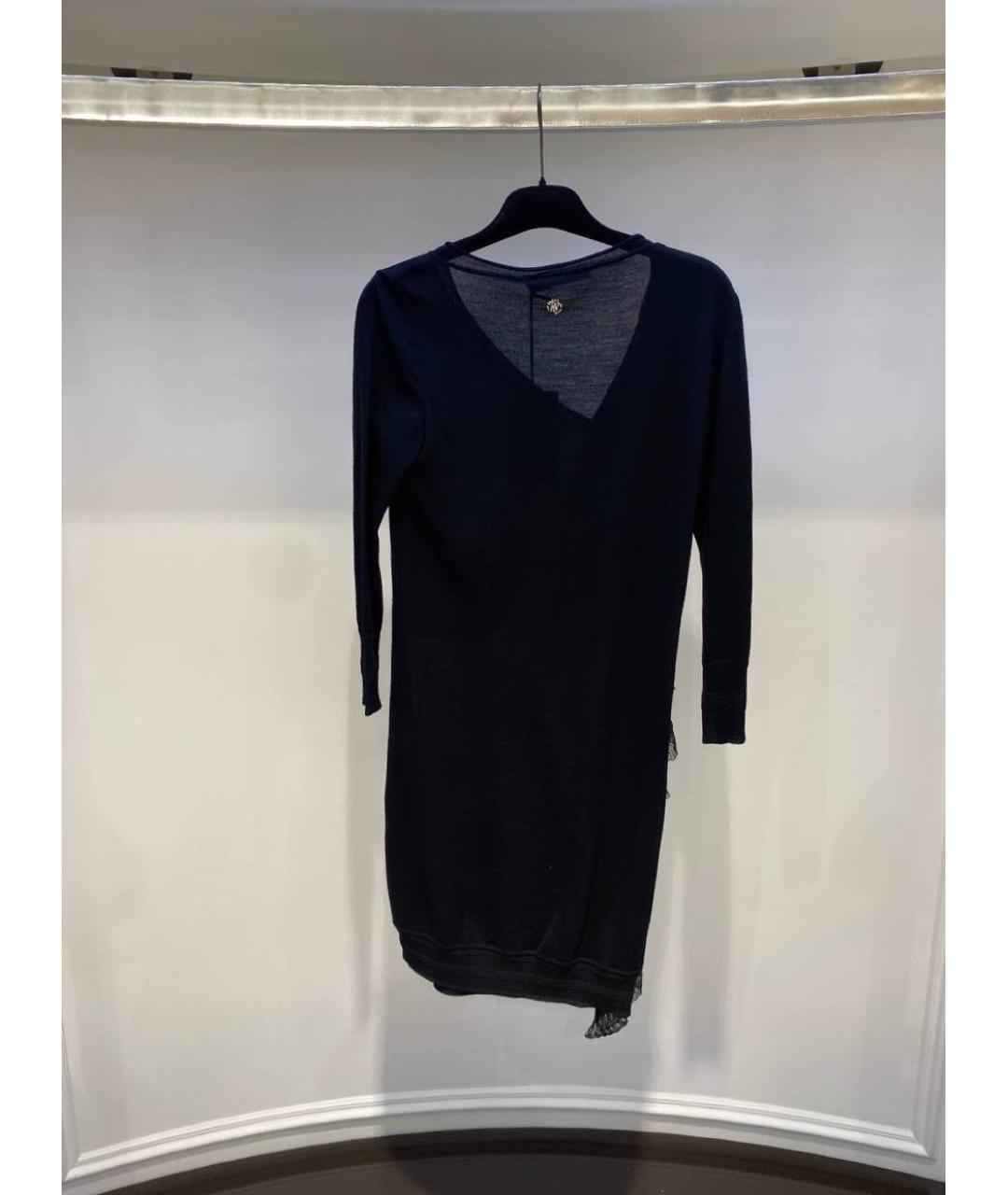 ROBERTO CAVALLI Черное шерстяное платье, фото 3