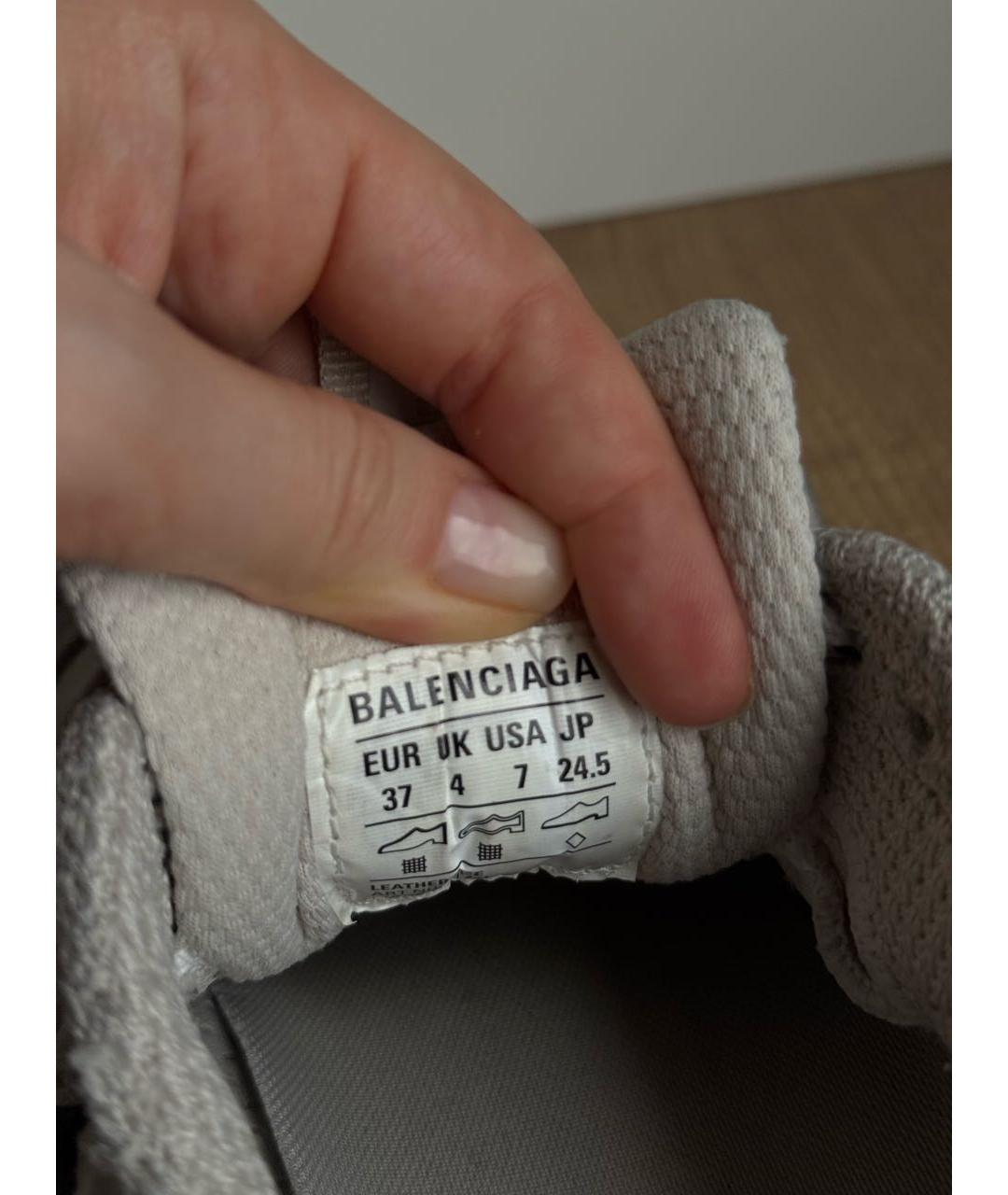 BALENCIAGA Серые текстильные кроссовки, фото 5