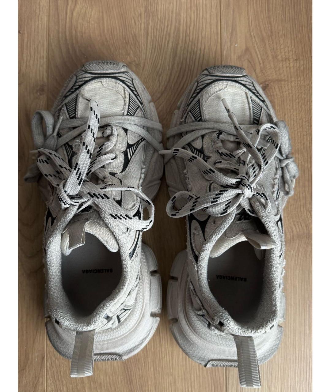 BALENCIAGA Серые текстильные кроссовки, фото 3
