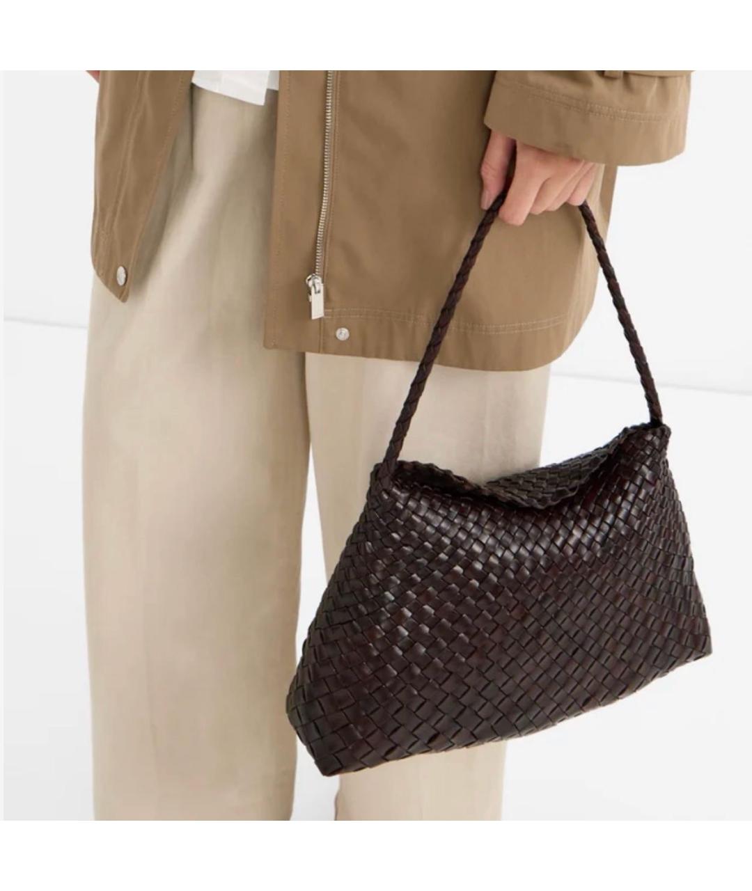 Dragon Diffusion Коричневая кожаная сумка через плечо, фото 2