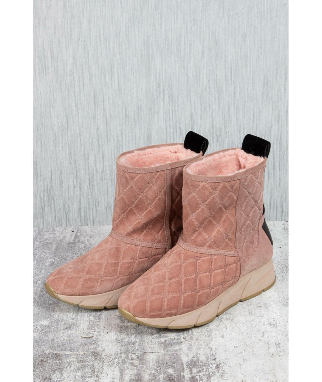 BLUMARINE Розовые замшевые полусапоги, фото 2