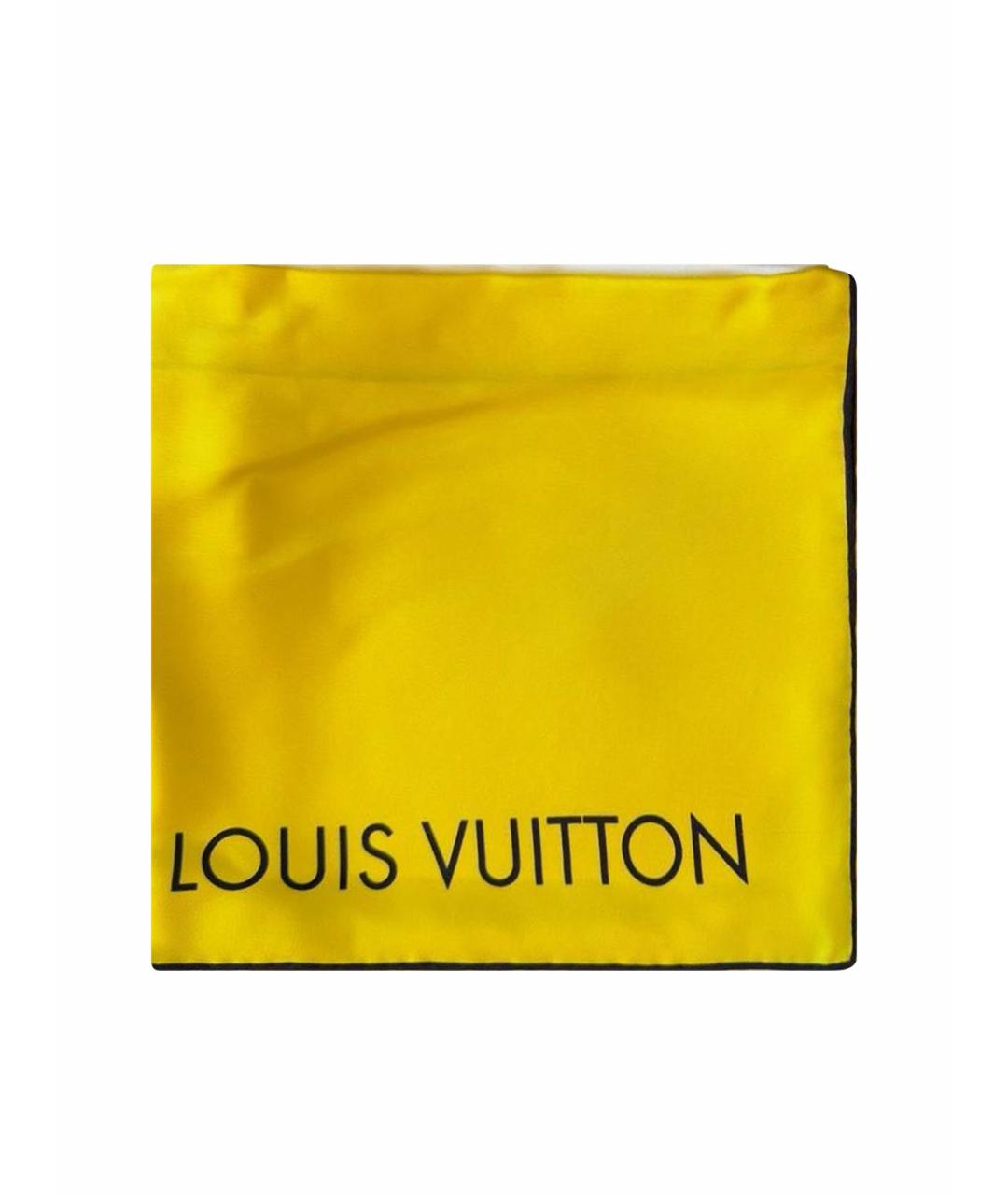 LOUIS VUITTON Желтый платок, фото 1