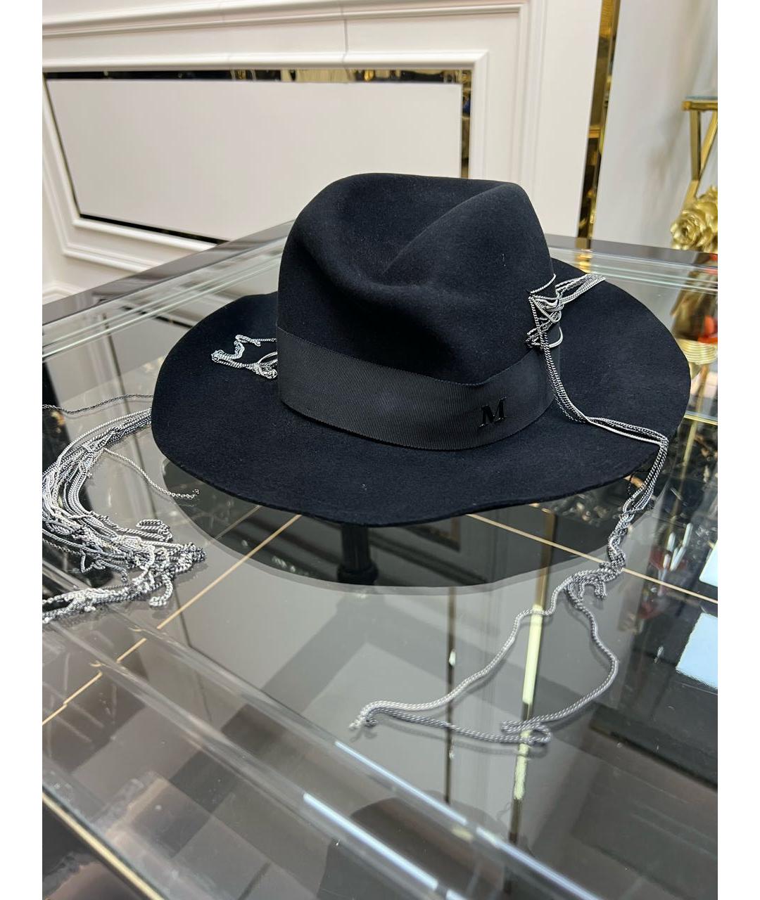 MAISON MICHEL Черная шляпа, фото 7
