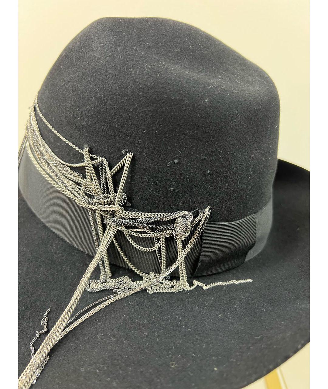 MAISON MICHEL Черная шляпа, фото 3