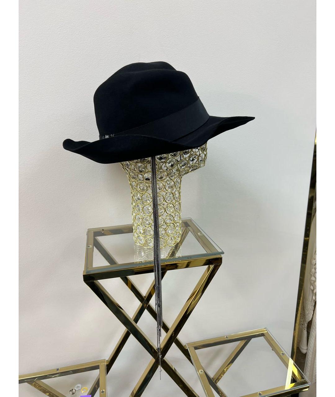 MAISON MICHEL Черная шляпа, фото 5