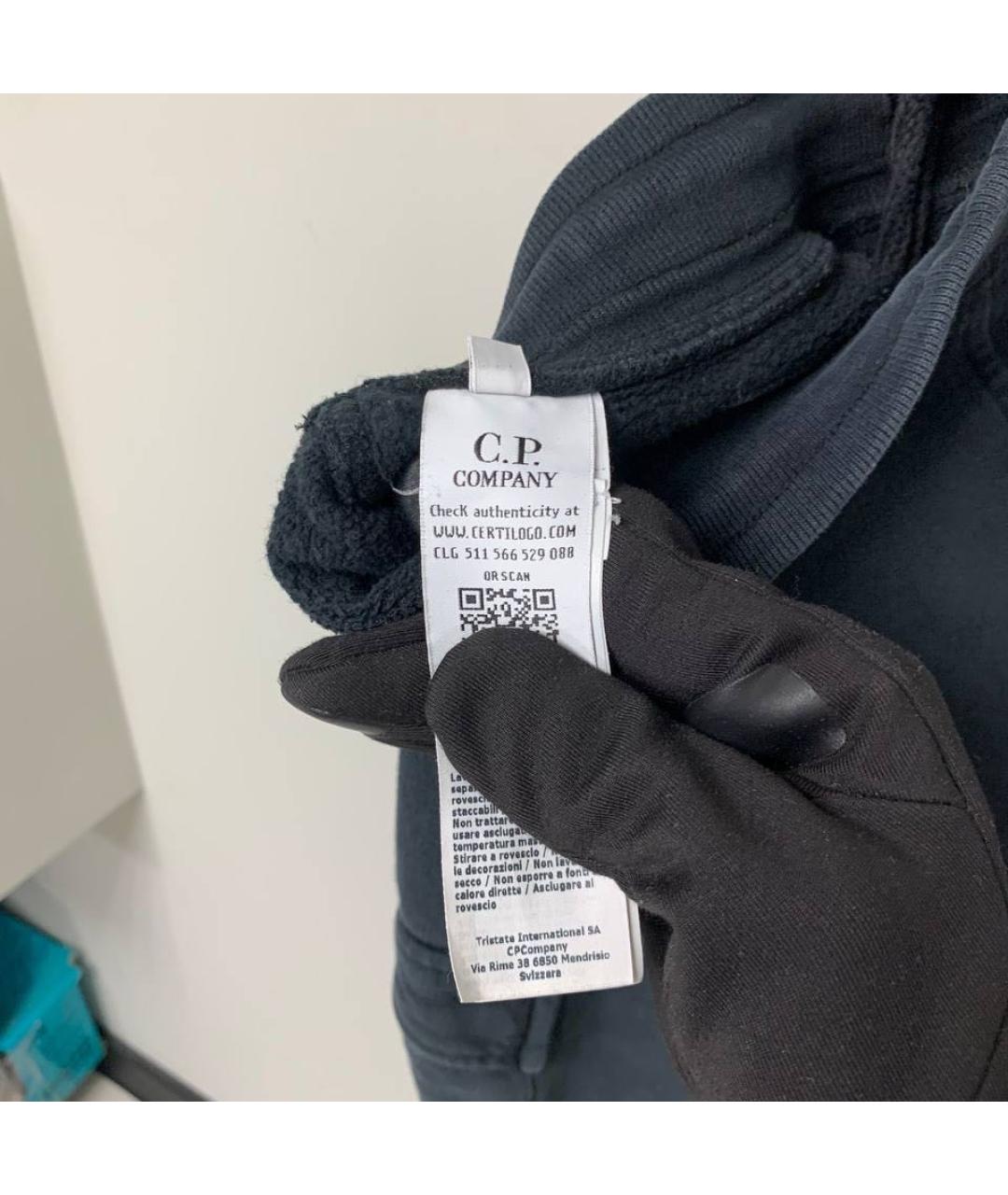 CP COMPANY Черные хлопковые повседневные брюки, фото 4