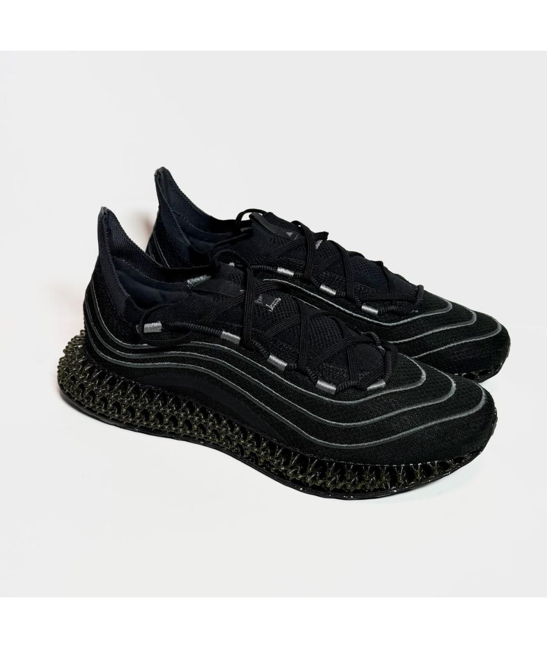 ADIDAS Черные текстильные низкие кроссовки / кеды, фото 5