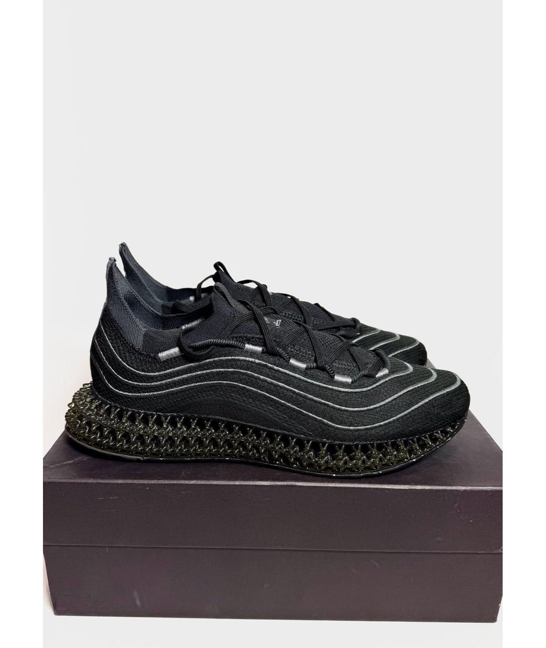 ADIDAS Черные текстильные низкие кроссовки / кеды, фото 6