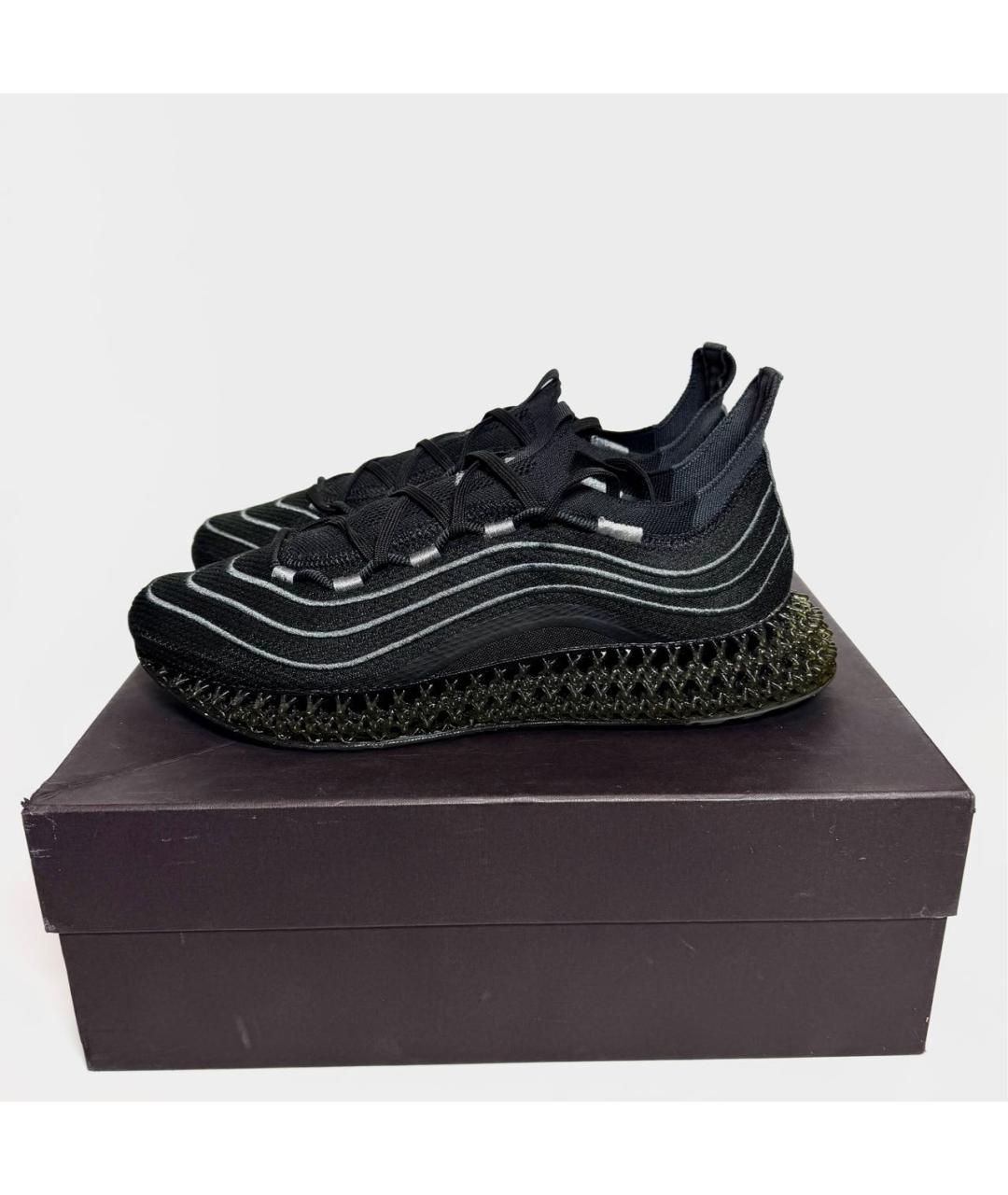 ADIDAS Черные текстильные низкие кроссовки / кеды, фото 7