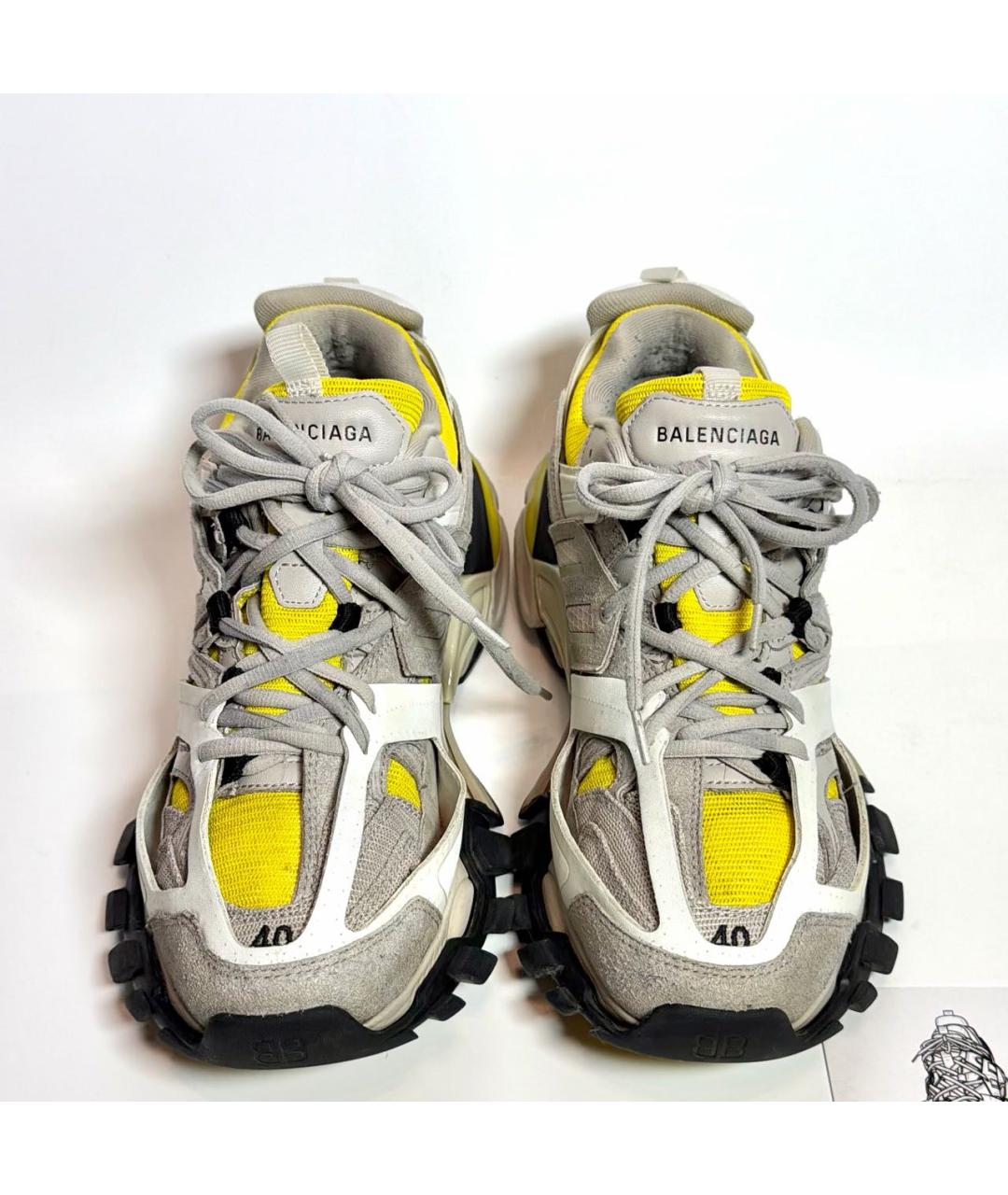 BALENCIAGA Мульти текстильные низкие кроссовки / кеды, фото 2