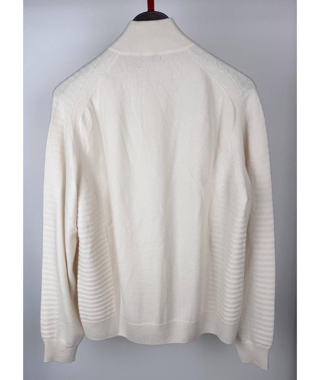 STEFANO RICCI Белый кашемировый кардиган, фото 3
