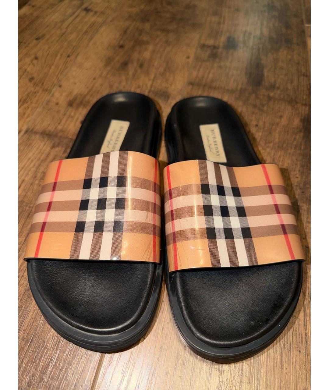 BURBERRY Мульти шлепанцы, фото 2