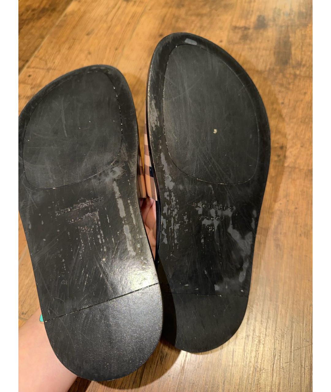 BURBERRY Мульти шлепанцы, фото 7