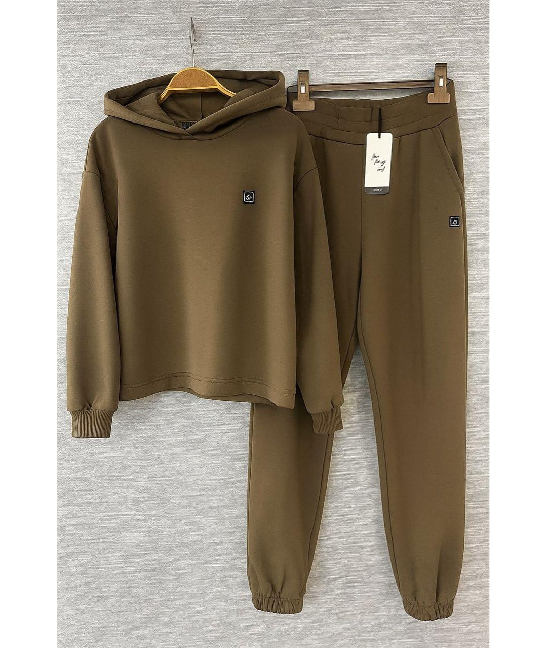 ARMANI EXCHANGE Коричневый хлопковый спортивные костюмы, фото 4