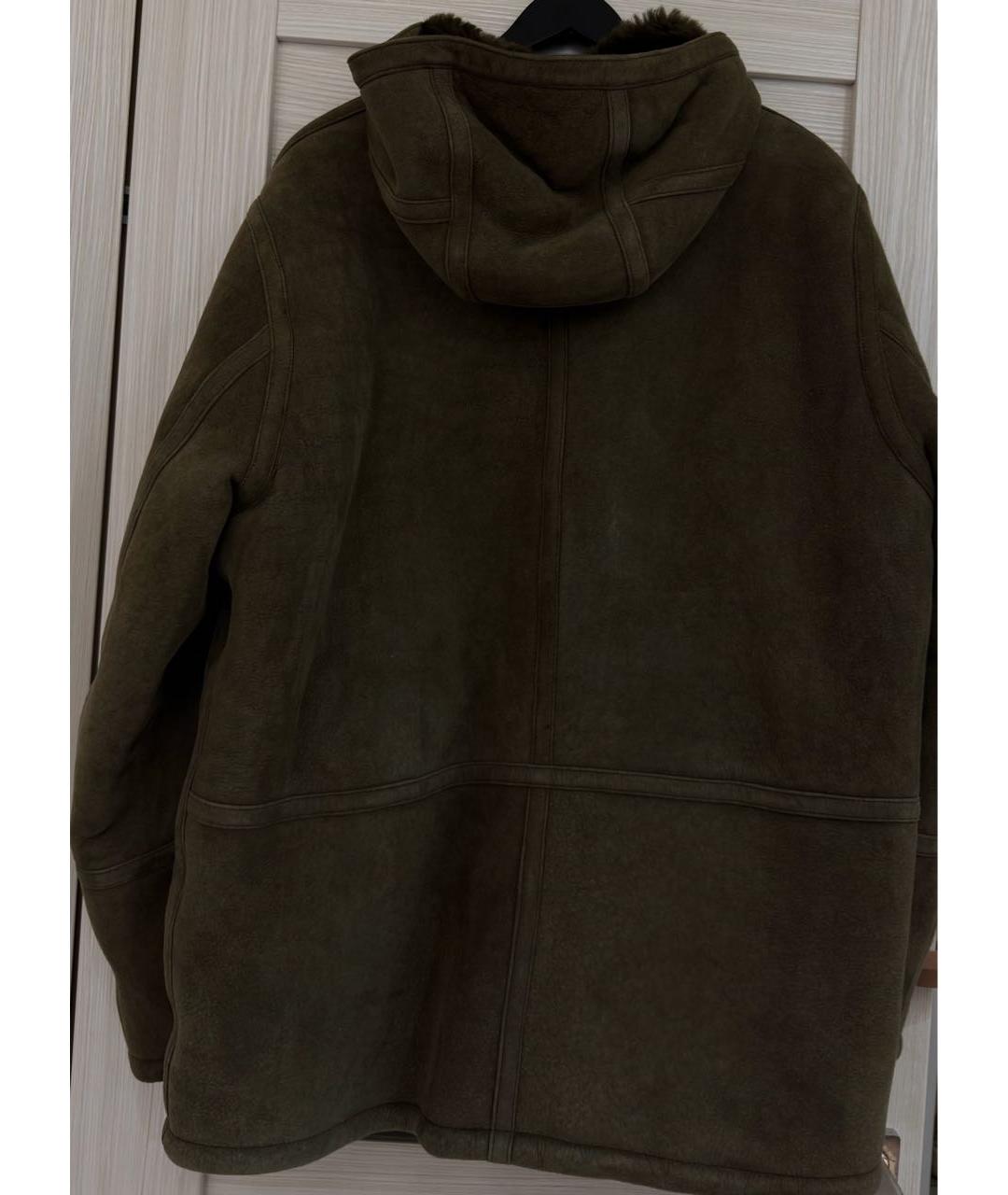 STONE ISLAND Хаки замшевая дубленка/шуба, фото 2