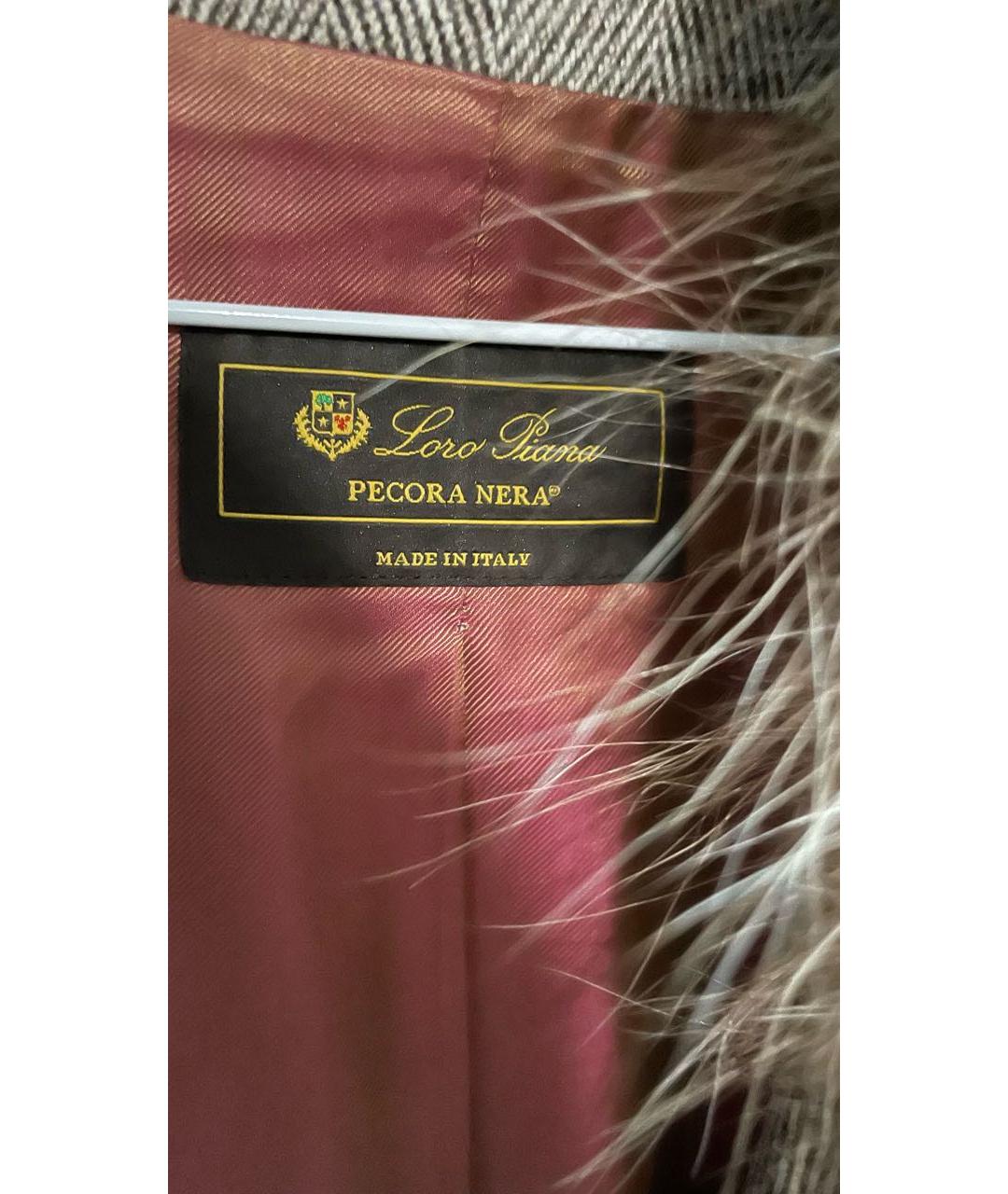 LORO PIANA Коричневое шерстяное пальто, фото 3