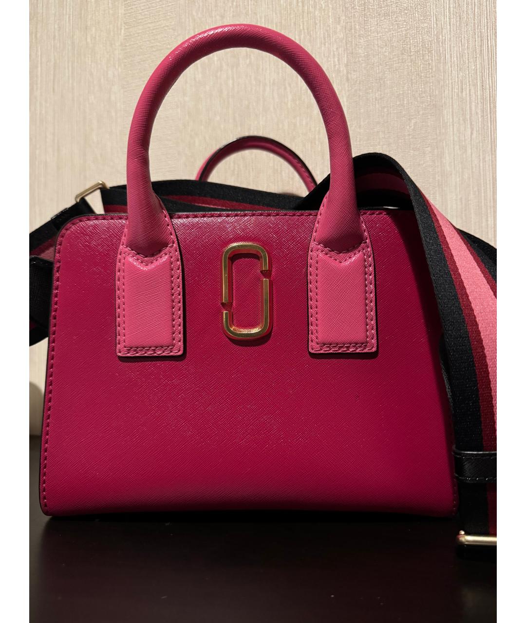 MARC JACOBS Фуксия кожаная сумка через плечо, фото 6