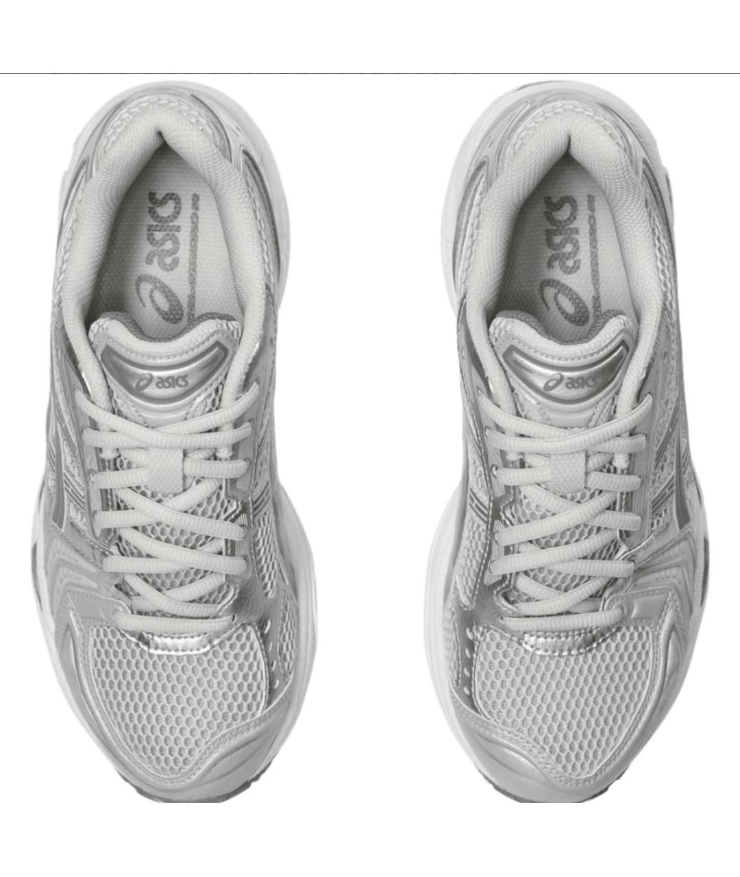 ASICS Серые текстильные низкие кроссовки / кеды, фото 3