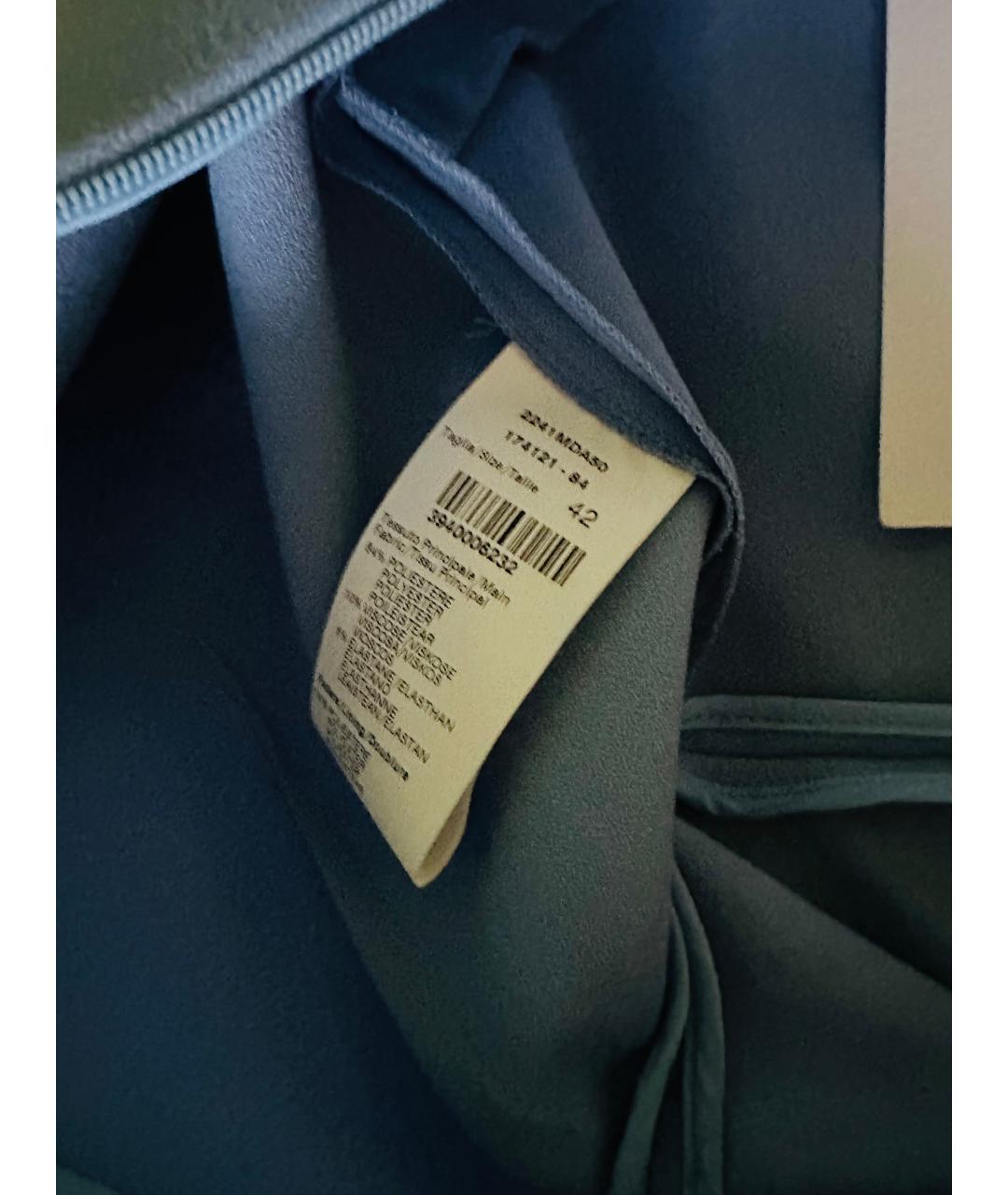 MSGM Голубое полиэстеровое коктейльное платье, фото 6