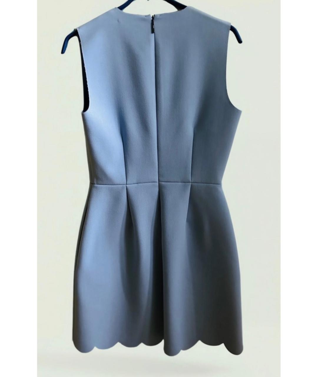 MSGM Голубое полиэстеровое коктейльное платье, фото 2