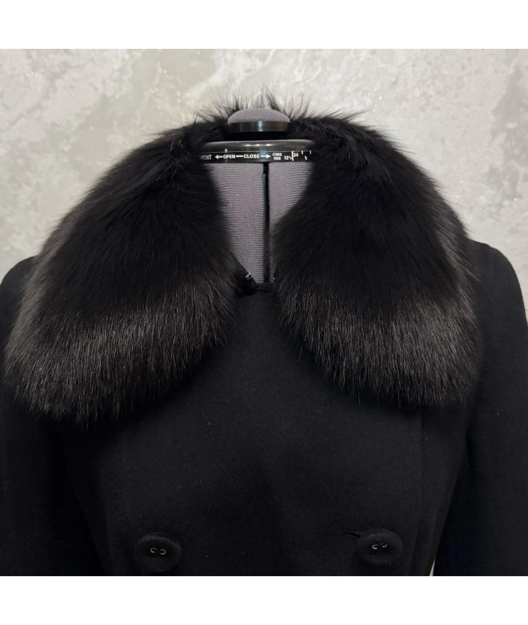 ESCADA Черное шерстяное пальто, фото 7