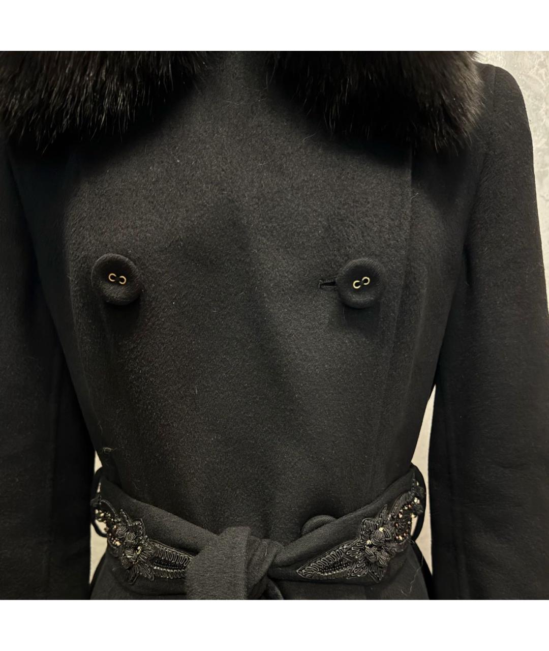 ESCADA Черное шерстяное пальто, фото 4