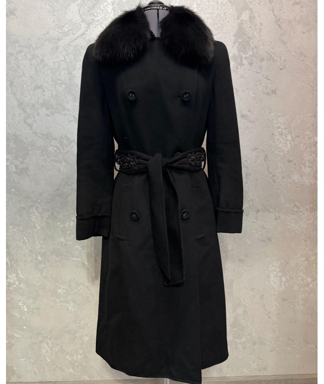 ESCADA Черное шерстяное пальто, фото 8