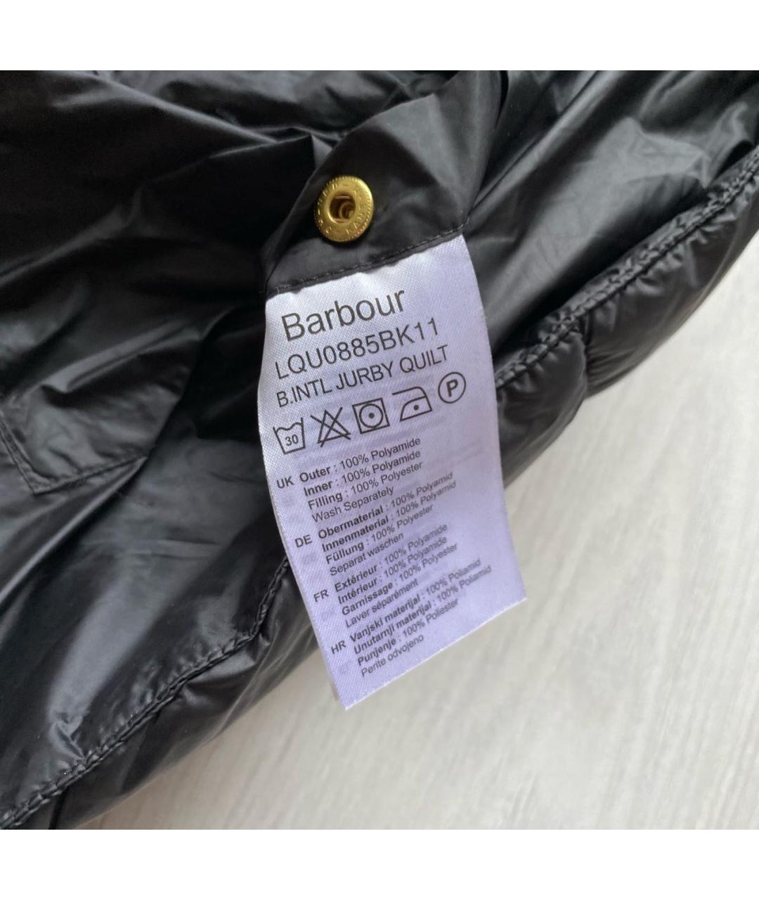 BARBOUR Черная полиамидовая куртка, фото 8