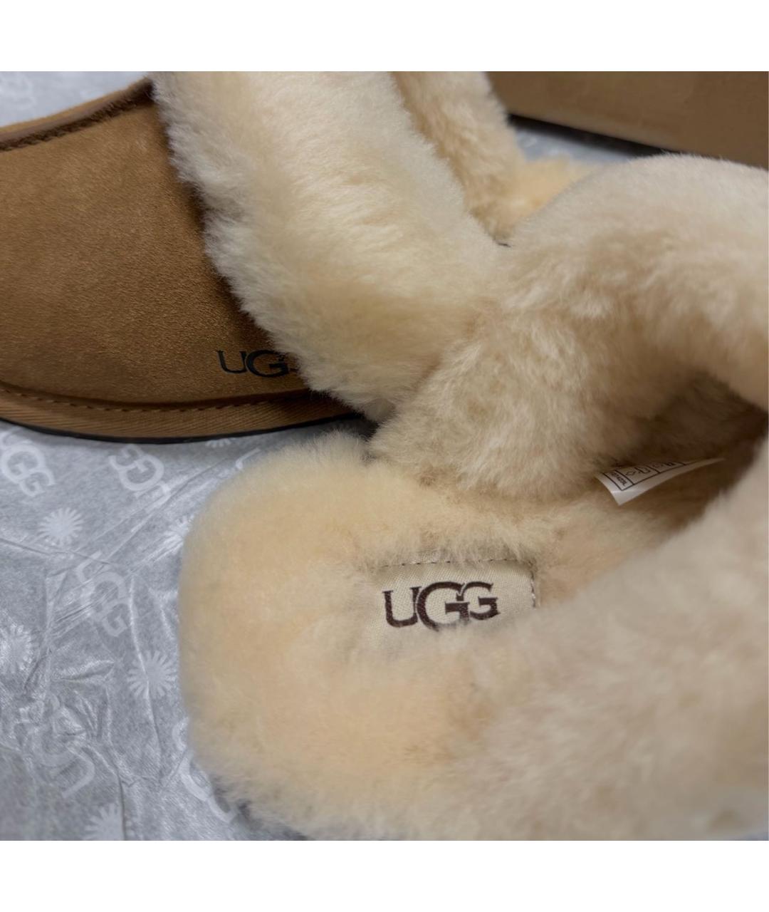 UGG AUSTRALIA Коричневые замшевые ботинки, фото 5