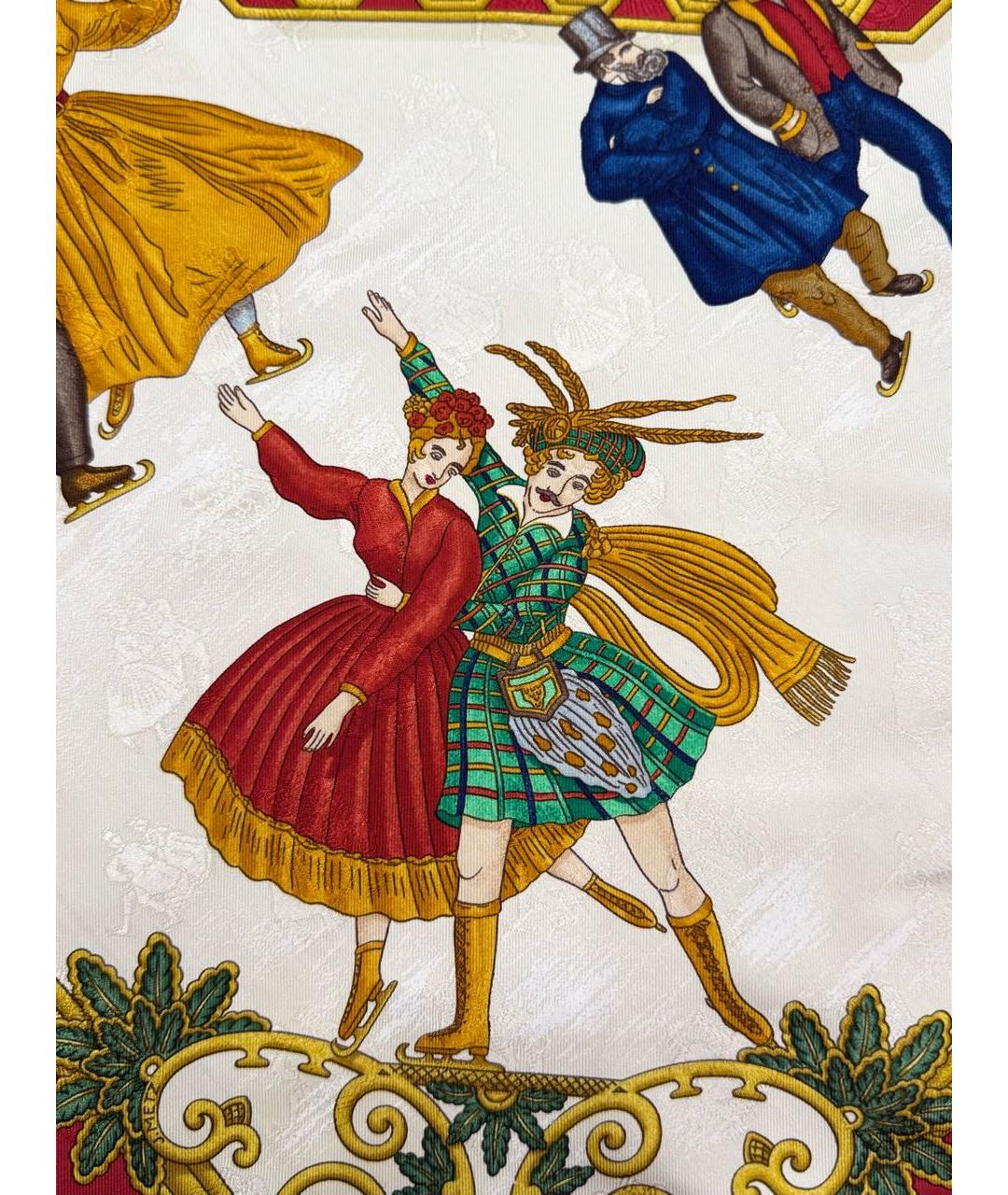 HERMES Мульти шелковый платок, фото 4