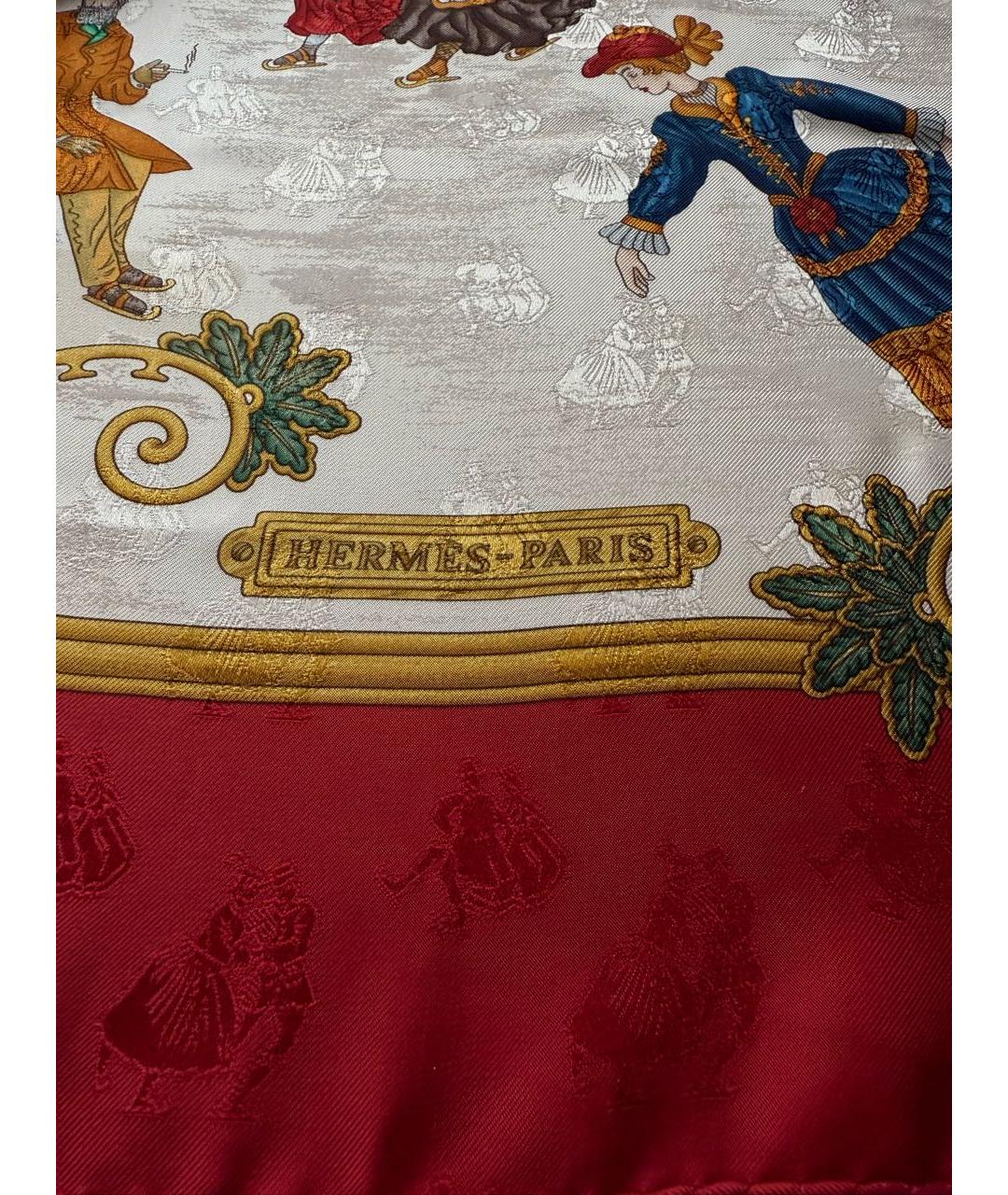 HERMES Мульти шелковый платок, фото 2