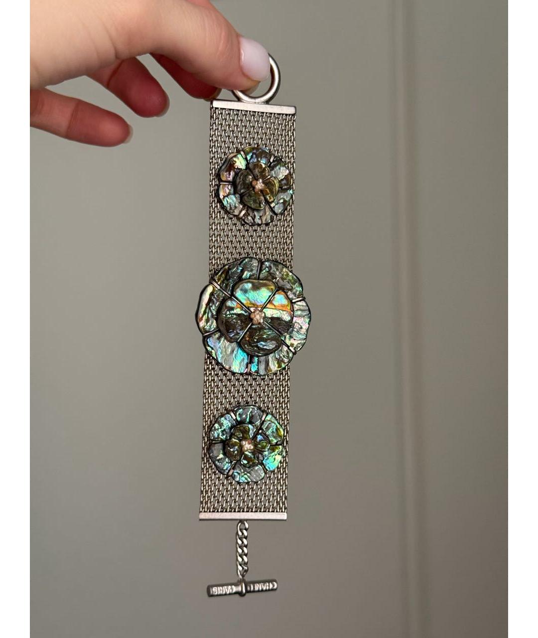 CHANEL Зеленый жемчужный браслет, фото 6